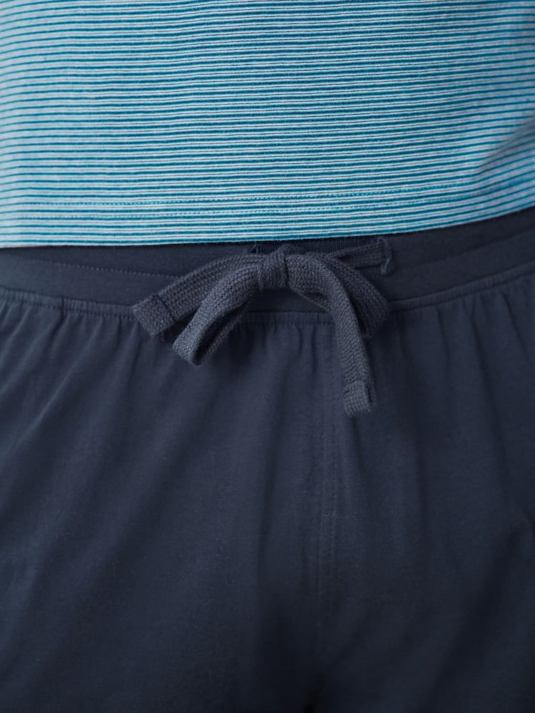 Blue Stripe Jersey Pyjama Shorts Set 2 Pack - Image 5 of 11