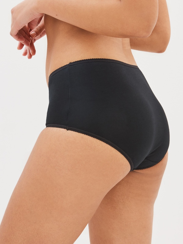 Noir - Culotte en coton riche 4 Pack - Image 3 of 4