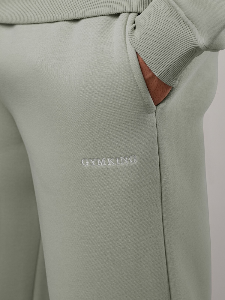 Gym King Green Fundamental Linear Straight Leg Joggers - Image 4 of 4 Gym King Green Fundamental Linear Straight Leg Joggers - Image 4 of 4