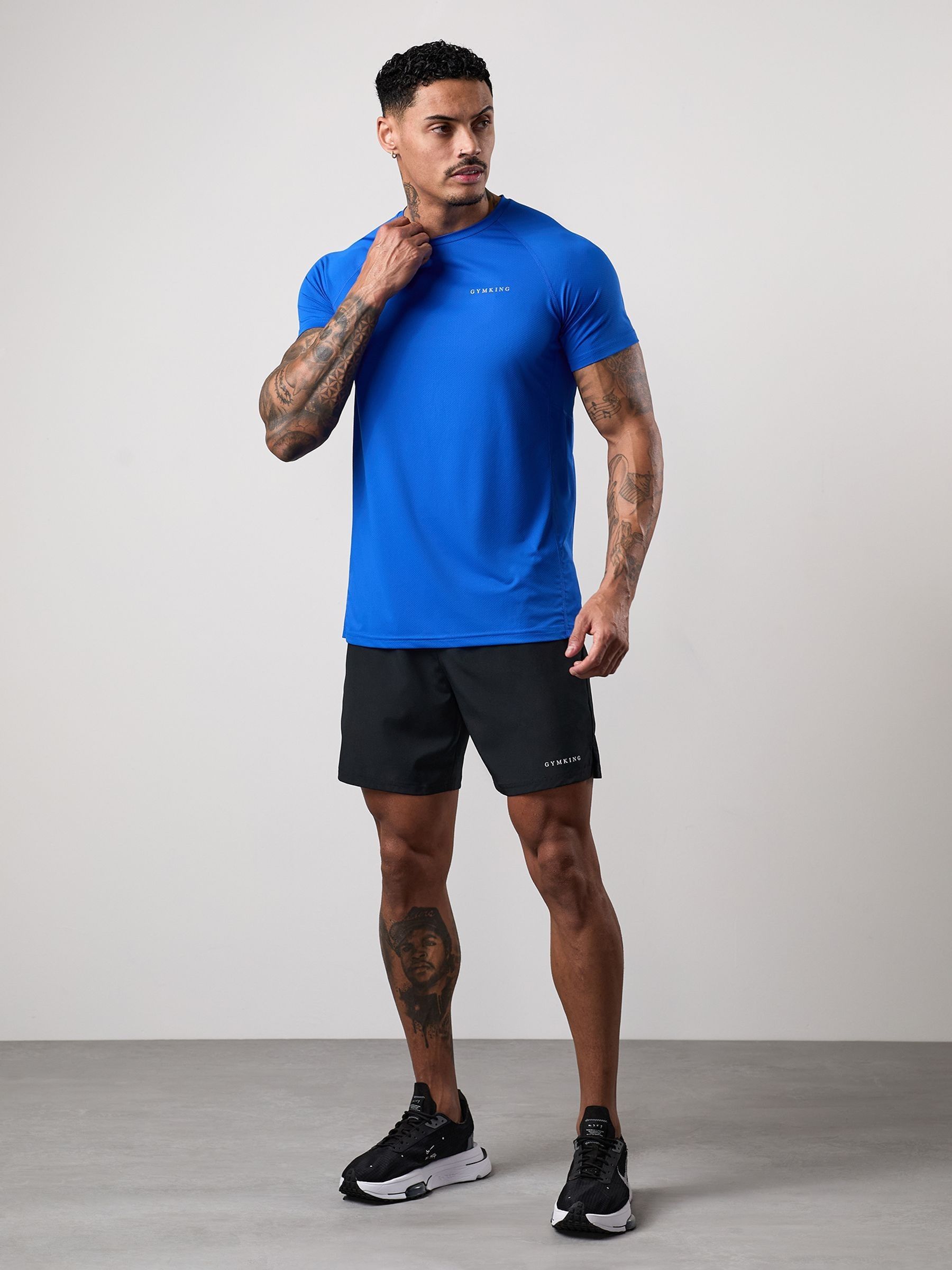 Gym King Men's Black Energy Linear Shorts - Image 1