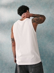 adidas Originals White Adicolor Classics Trefoil 100% Cotton Tank Top - Image 3 of 5