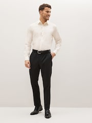 Cream Ivory Regular Fit Easy Care Single Cuff Shirt - Image 2 of 7