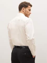 Cream Ivory Regular Fit Easy Care Single Cuff Shirt - Image 3 of 7