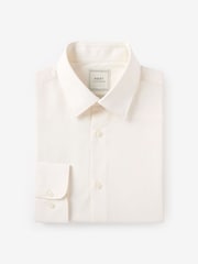 Cream Ivory Regular Fit Easy Care Single Cuff Shirt - Image 5 of 7