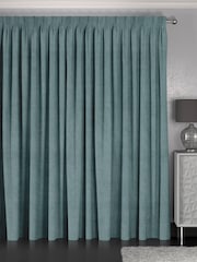 Riviera Blue Abbott Made To Measure Curtains - Image 2 of 9