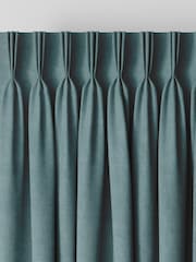 Riviera Blue Abbott Made To Measure Curtains - Image 5 of 9