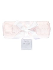 وردي - بطانية منسوجة للبيبي من القطن 100% من Emile Et Rose - صورة 2 من 4