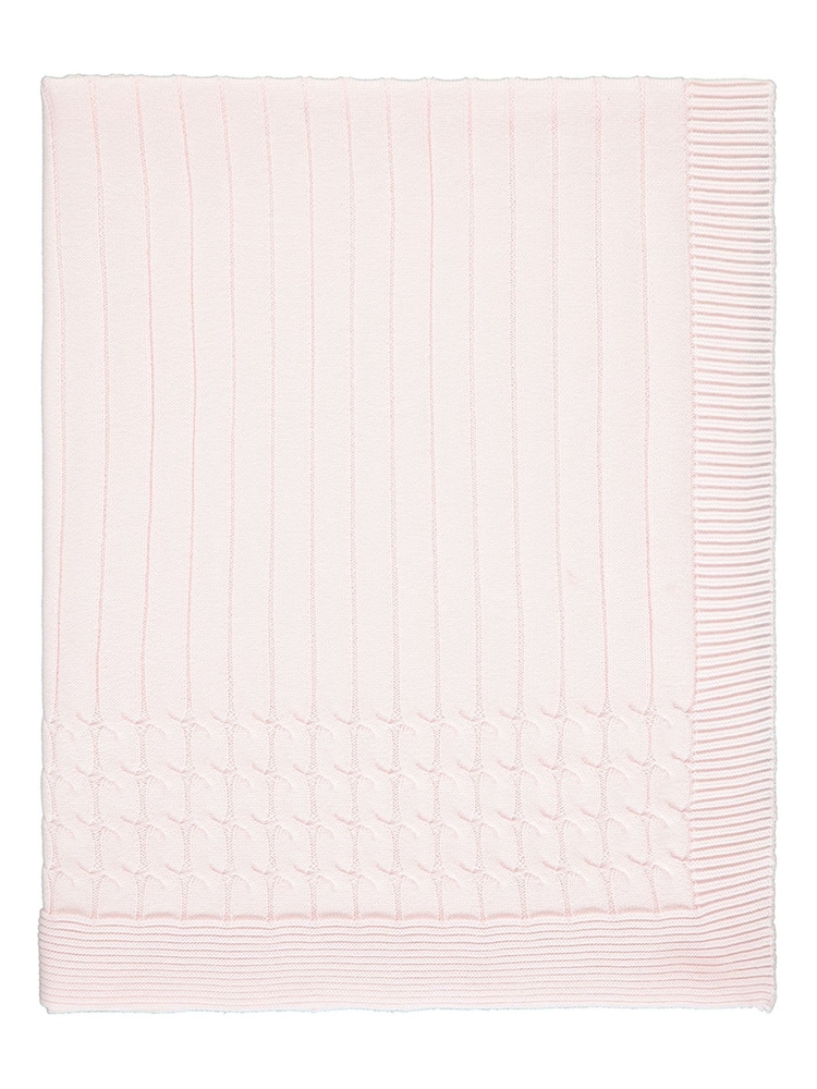 Emile Et Rose Cable Knit Baby 100% Cotton Blanket - Image 3 of 4