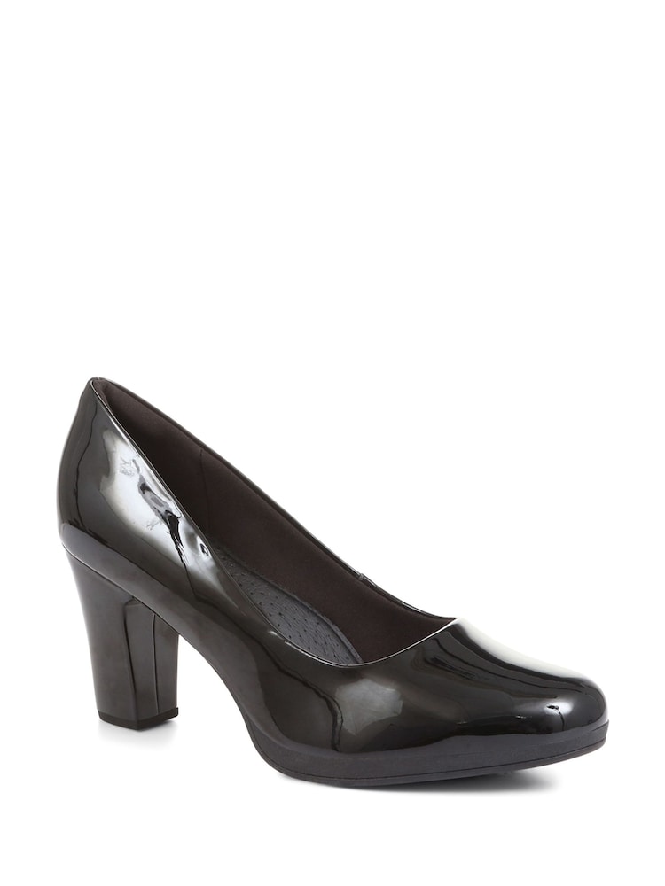 Pavers High Heel Black Court Shoes - Image 2 of 5
