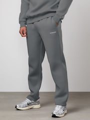 Gym King Grey Fundamental Linear Straight Leg Joggers - Image 3 of 4