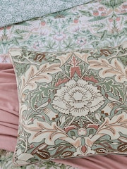 Morris & Co Pink 100% Cotton Strawberry Thief/Severne Cushion - Image 3 of 5