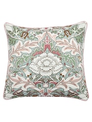 Morris & Co Pink 100% Cotton Strawberry Thief/Severne Cushion - Image 4 of 5