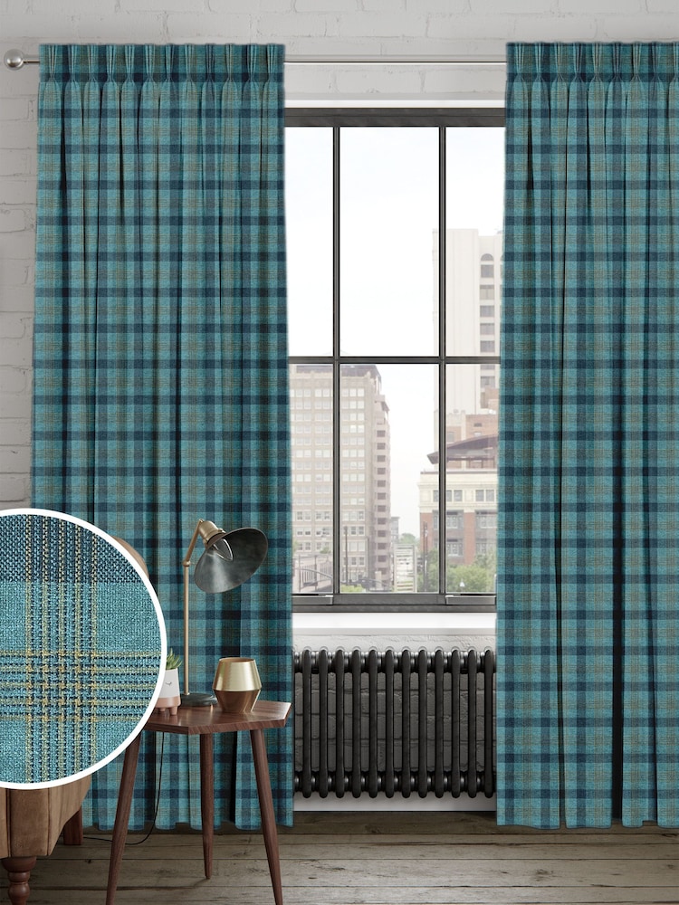 Green Cleveland Made To Measure Curtains - Image 1 of 9