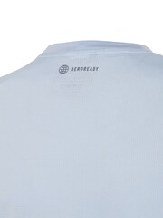 adidas Blue Sportswear Running Aeroready 3-stripes Reflective T-Shirt - Image 5 of 5