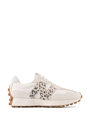 New Balance White Womens 327 Trainers - Image 1 of 8