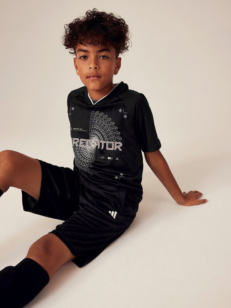 adidas Black Junior Inspired Predator Shorts - Image 4 of 11