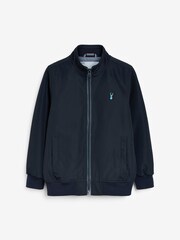 Navy Blue Lightweight Smart Harrington Jacket (3mths-16yrs) - Image 1 of 3