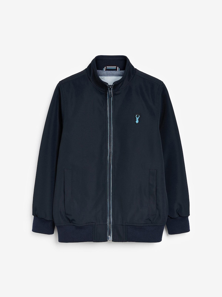 Navy Blue Lightweight Smart Harrington Jacket (3mths-16yrs) - Image 1 of 3