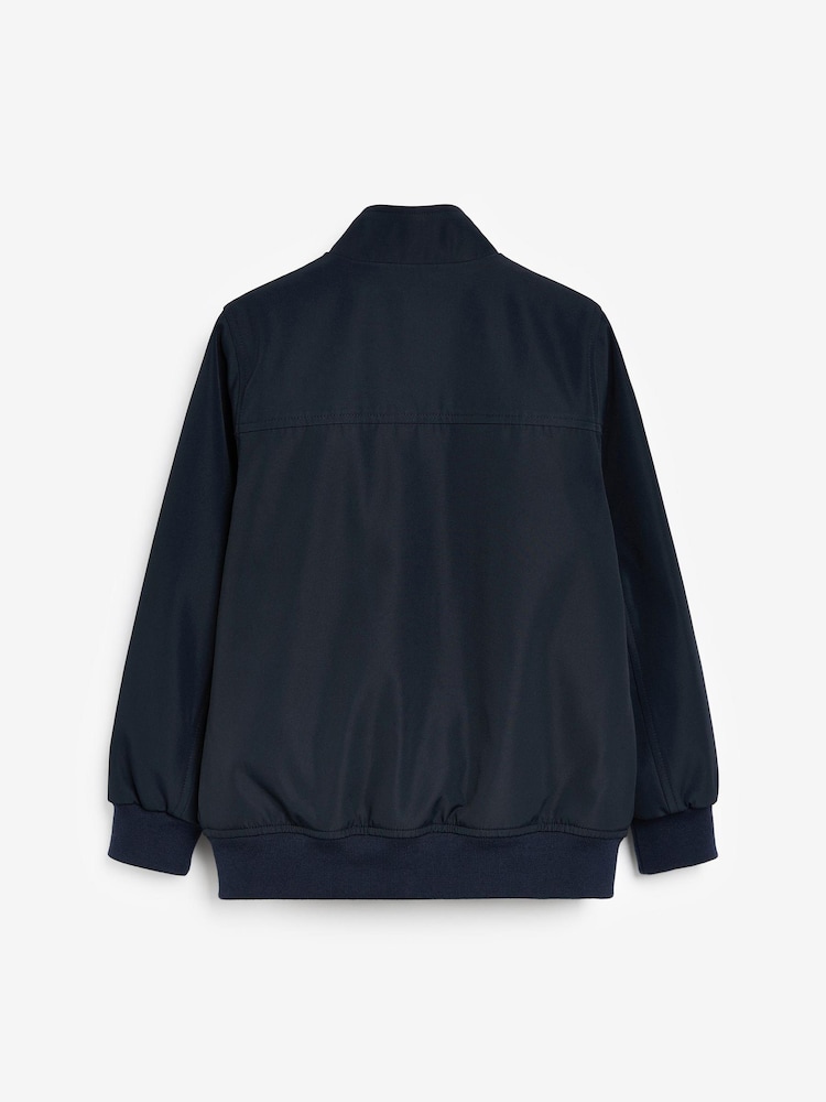 Navy Blue Lightweight Smart Harrington Jacket (3mths-16yrs) - Image 2 of 3