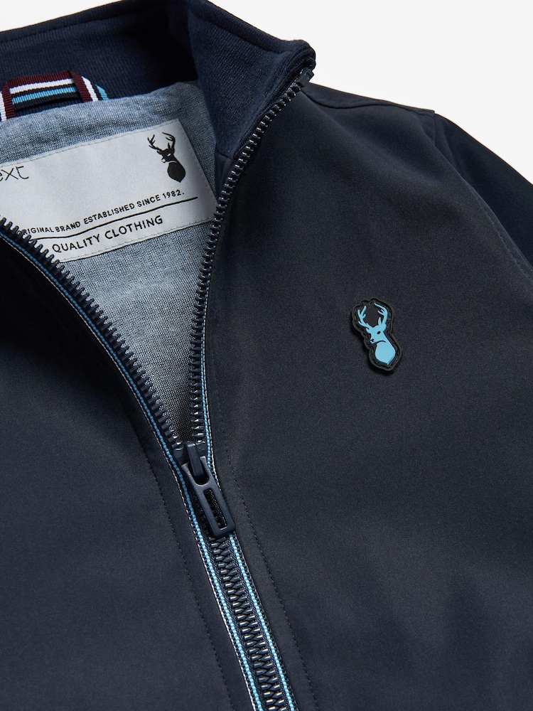 Navy Blue Lightweight Smart Harrington Jacket (3mths-16yrs) - Image 3 of 3
