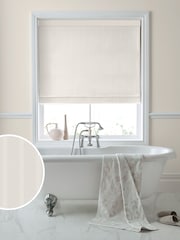 Laura Ashley Pink Burnsall Stripe Made To Measure Roman Blinds - Image 1 of 6