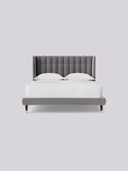 Swoon Easy Velvet Silver Grey Kipling Bed - Image 4 of 7