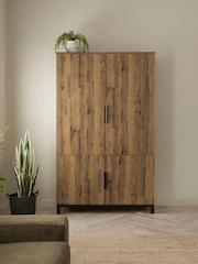 Dark Natural Bronx Oak Effect Hideaway Desk - Image 1 of 10