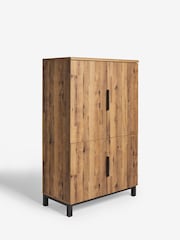Dark Natural Bronx Oak Effect Hideaway Desk - Image 7 of 10