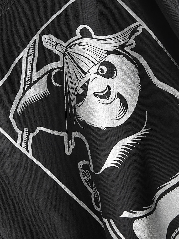 Black Licensed 'Kung Fu Panda 4' T-Shirt (3-16yrs) - Image 3 of 3