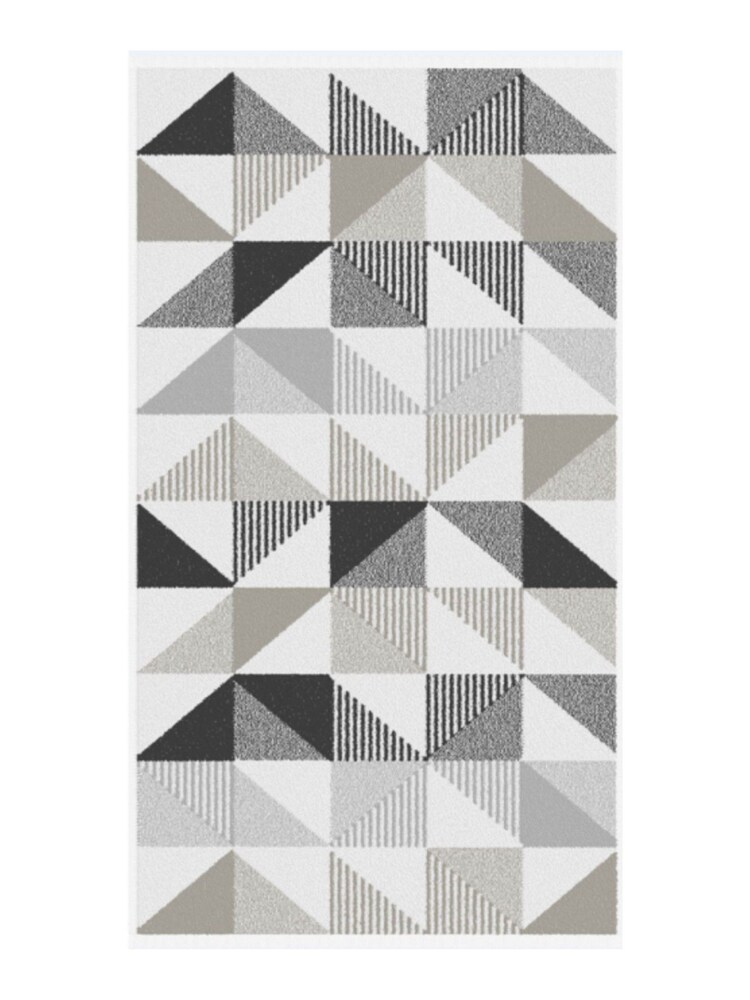 Fusion Grey Hendra Jacquard 100% Cotton Towel - Image 1 of 3