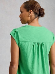 White Stuff Green Amelia Embroidery Top - Image 2 of 6