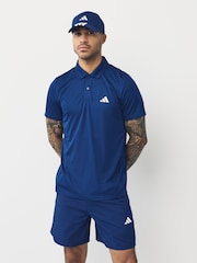 adidas Dark Blue Train Essentials Training Polo Shirt - Image 1 of 4