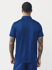adidas Dark Blue Train Essentials Training Polo Shirt - Image 2 of 4