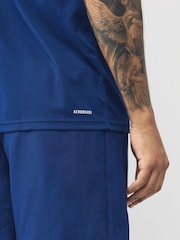 adidas Dark Blue Train Essentials Training Polo Shirt - Image 3 of 4