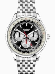 Sekonda Mens Stainless Steel Bracelet Black Watch - Image 1 of 6
