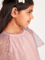 Pink Sequin Dress (3-16yrs) - Image 4 of 6