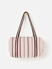Oliver Bonas Cream Floral Quilted Bag - Image 2 of 7