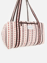 Oliver Bonas Cream Floral Quilted Bag - Image 3 of 7