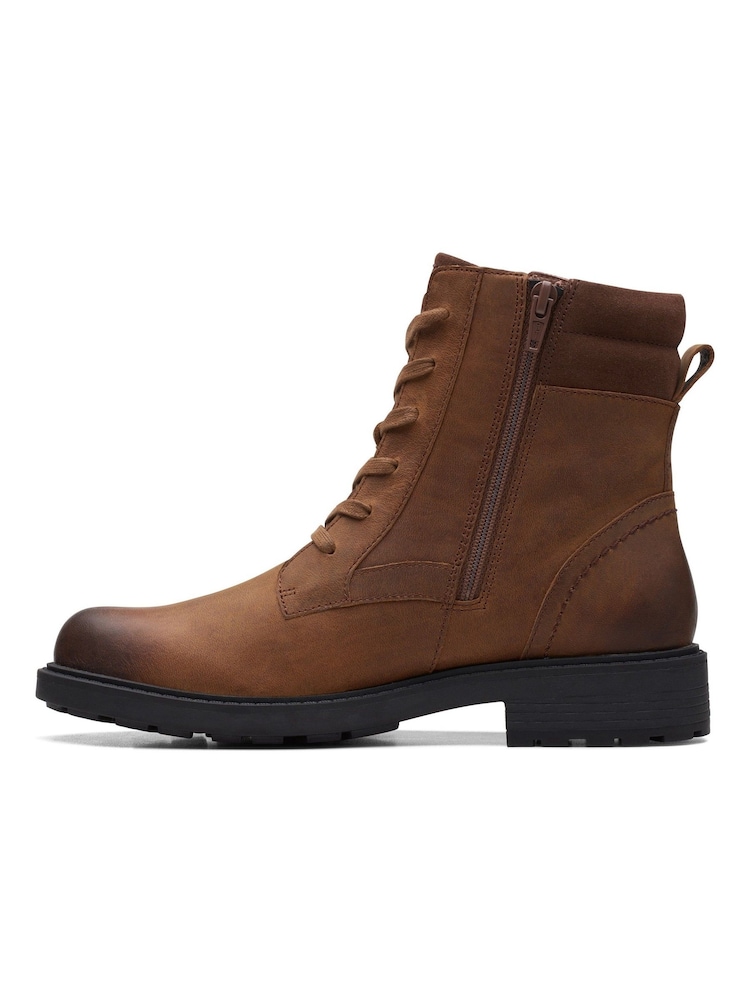 Clarks Brown Leather Orinoco Spice Boots - Image 2 of 7