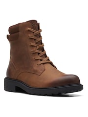 Clarks Brown Leather Orinoco Spice Boots - Image 4 of 7