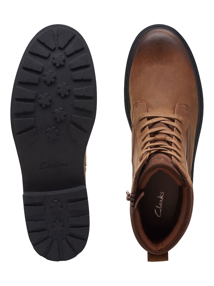 Clarks Brown Leather Orinoco Spice Boots - Image 5 of 7