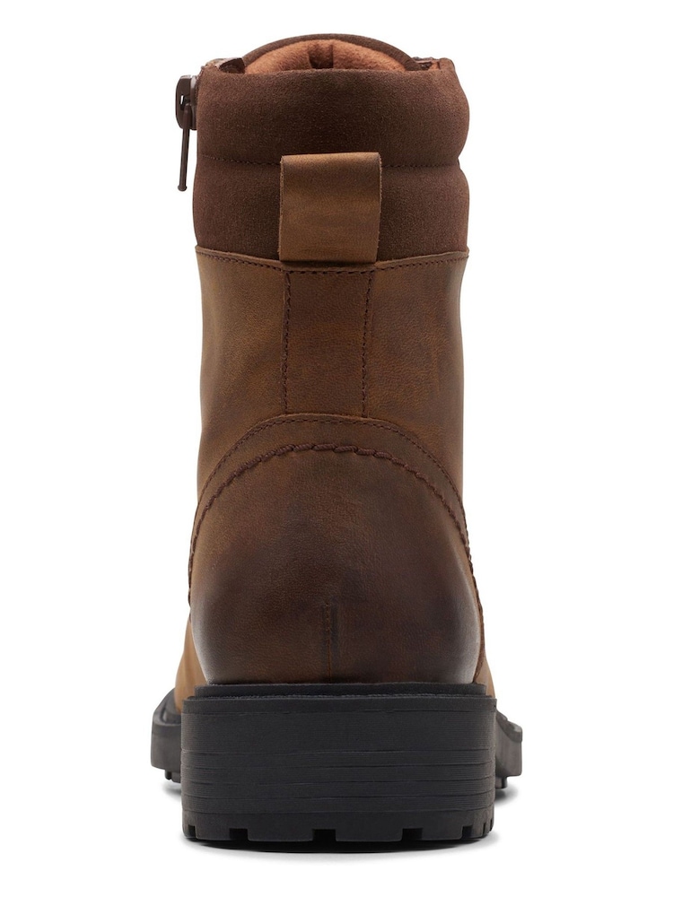 Clarks Brown Leather Orinoco Spice Boots - Image 7 of 7
