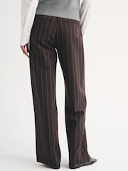 Abercrombie & Fitch Sloan Pinstripe Wide Leg Trousers - Imaginea 3 din 5