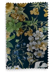 Graham & Brown Midnight Black Glasshouse Flora Made to Measure 100% Cotton Curtains - Image 8 of 8