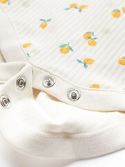 Zielony/ecru - Baby Vest Bodysuits 4 Pack - Image 2 of 6