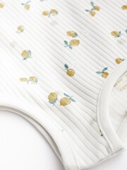 Zielony/ecru - Baby Vest Bodysuits 4 Pack - Image 3 of 6
