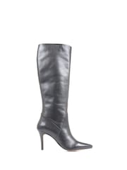 Jones Bootmaker Leilani Black Knee High Stiletto Boots - Image 1 of 5