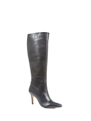 Jones Bootmaker Leilani Black Knee High Stiletto Boots - Image 2 of 5