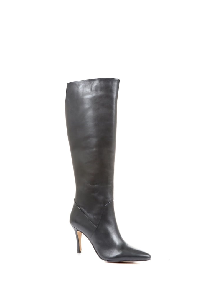 Jones Bootmaker Leilani Black Knee High Stiletto Boots - Image 2 of 5