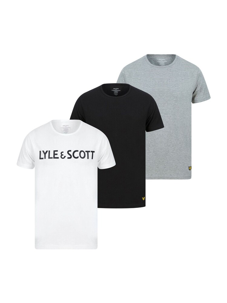 Lyle & Scott Black August Loungewear T-Shirts 3 Pack - Image 1 of 5